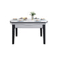 Extendable Sintered Stone Round Table Modern Dining Table with Wooden 4 Legs Clearhalo ' dining_table' 'Dining Tables & Seating' 'Dining Tables' 'furn' 'furn_dining_table' 'Furniture' 'furniture_dining_table' 'Kitchen & Dining Furniture' 'kitchen&dining_furn' 'kitchen' 'kitchen_dining_table' 1200x1200_b61cb008-97a8-499b-9573-0df6f6cb77b3