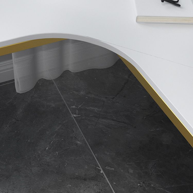 Glam Style Office Desk L-Shape Office and Study Room Writing Desk Clearhalo 'Furniture' 'furniture_office_desk' 'Office Desks' 'Office Furniture' 'office_desk' 1200x1200_b61ecf2e-4f01-414e-8816-43be1cc4b208