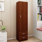 Contemporary Style Wardrobe Armoire Wood Non-Hanging Armoire with Door