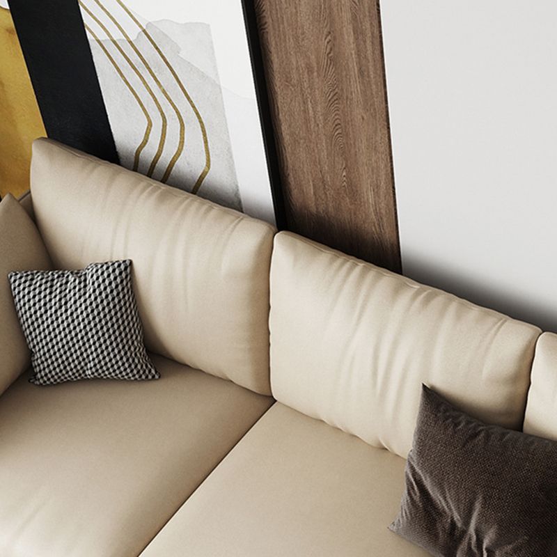 ミッドセンチュリーモダンフェイクレザーソファ34.6 "Hスクラッチ耐性ソファ