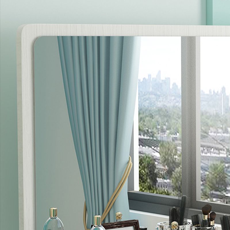 Wit Mirrored ijdelheid slaapkamer make-up ijdelheid 3-delige tafel set