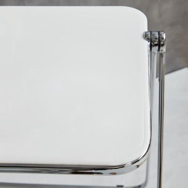 Modern Style Office Desk Home Bedroom Acrylic Adjustable Folding Table,25.1"L X 19.6"W Clearhalo 'furn' 'furn_office_desk' 'Furniture' 'furniture_office_desk' 'Office Desks' 'Office Furniture' 'office_desk' 1200x1200_b62319ee-7c6a-478f-abf8-b0408d9eb0f6