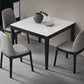 Industrial Standard Sintered Stone Dining Table White Square Shape Dining Table for Kitchen Clearhalo ' dining_table' 'Dining Tables & Seating' 'Dining Tables' 'furn' 'furn_dining_table' 'Furniture' 'furniture_dining_table' 'Kitchen & Dining Furniture' 'kitchen&dining_furn' 'kitchen' 'kitchen_dining_table' 1200x1200_b623b631-bbaa-45bf-8b48-3eb7beed31aa