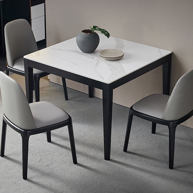 Industrial Standard Sintered Stone Dining Table White Square Shape Dining Table for Kitchen Clearhalo ' dining_table' 'Dining Tables & Seating' 'Dining Tables' 'furn' 'furn_dining_table' 'Furniture' 'furniture_dining_table' 'Kitchen & Dining Furniture' 'kitchen&dining_furn' 'kitchen' 'kitchen_dining_table' 1200x1200_b623b631-bbaa-45bf-8b48-3eb7beed31aa