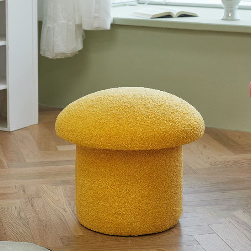 Solid Color Flannel Standard Stool Modern Style Simple Mushroom Stool Clearhalo 'furn' 'furn_ottomans_poufs' 'Furniture' 'Living Room Furniture' 'Ottomans & Poufs' 'ottomans_poufs' 1200x1200_b623eaa4-8794-4946-bd68-fe33a51ceee0