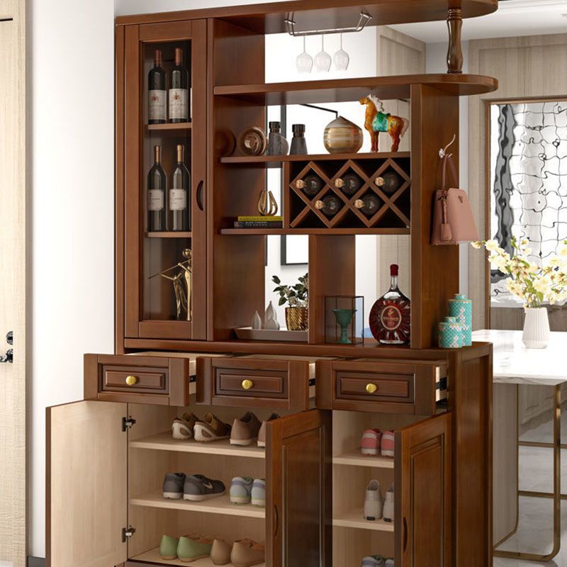 3-drawer Solid Wood Cabinet 15.74" Wide Accent Cabinet Doors Clearhalo 'Cabinets & Chests' 'cabinets_chests' 'furn' 'furn_cabinets_chests' 'Furniture' 'Living Room Furniture' 1200x1200_b62428ad-df12-45b6-8b5e-216ff6e39ae5