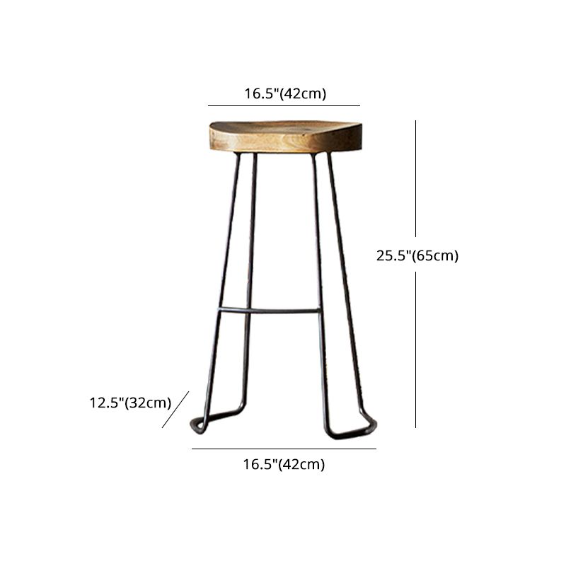 Industrial Backless and Armless Bar Stool Wooden Counter Stool Clearhalo 'Bar Furniture' 'Bar Stools' 'bar_stools' 'furn' 'furn_bar_stools' 'furniture_bar_stools' 'Kitchen & Dining Furniture' 'kitchen&dining_furn' 'kitchen' 'kitchen_furn' Furniture' 1200x1200_b624ba14-ea3d-4f05-b454-5dd56021f8aa
