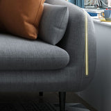 Contemporary Fabric Loose Back Sofa 31.5"High Pillow Top Arm Sofa for Apartment Clearhalo 'furn' 'furn_sofas' 'Furniture' 'furniture_sofas' 'kitchen' 'kitchen_sofas' 'Living Room Furniture' 'Sofa' 'sofas' 1200x1200_b624d6e3-b154-4eda-8e54-d8676eec191d