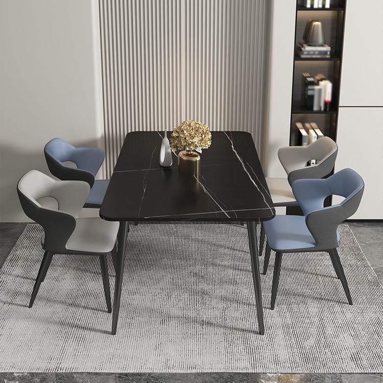 Nordic Metal Dining Chairs with Arm Indoor Open Back Dining Side Chair Clearhalo ' kitchen&dining_furn' 'Dining Chairs' 'Dining Tables & Seating' 'dining_chair' 'furn' 'furn_dining_chair' 'Furniture' 'furniture_dining_chair' 'Kitchen & Dining Furniture' 'kitchen' 1200x1200_b624dc84-ca79-470c-8e06-9c5070364c06