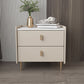 Leather Nightstand with 4 Legs Stone Top Night Table with Drawers Clearhalo 'Bedroom Furniture' 'furn' 'furn_night_stand' 'Furniture' 'night_stand' 'Nightstands' 1200x1200_b625fa30-e625-4f55-849b-a1580d8818cd