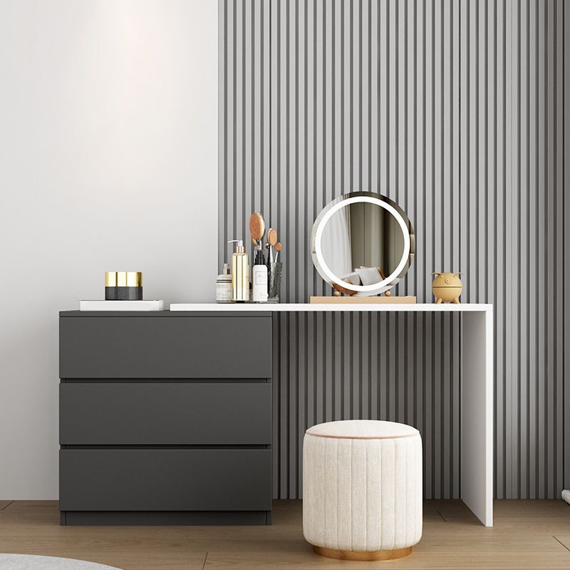 15,75 "tavolo da scrivania per trucco in legno in legno in legno massiccio con cassetti con cassetti