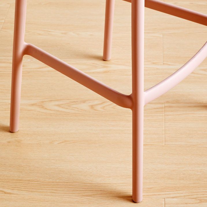 Scandinavian Plastic Barstool Low Back Counter Stool Footrest Furniture Clearhalo 'Bar Furniture' 'Bar Stools' 'bar_stools' 'furn' 'furn_bar_stools' 'Furniture' 'Kitchen & Dining Furniture' 1200x1200_b6275324-c8c9-491a-a445-651aa7c5026e