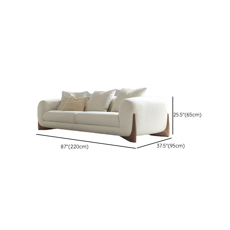 Moderne smoking van de tuxedo -arm Standaard Sofa Fabric strakke achterbank met kussen
