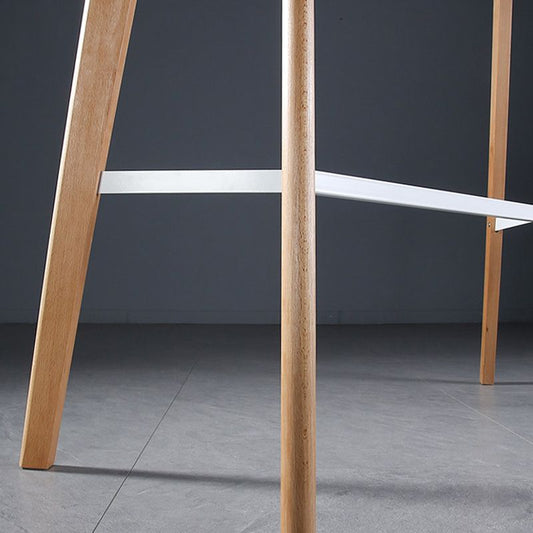 Modern Style Wooden Top Rectangle 4 Legs Bar Dining Table for Home Clearhalo 'Bar Furniture' 'Bar Tables' 'bar_tables' 'furn' 'furn_bar_tables' 'Furniture' 'Kitchen & Dining Furniture' 1200x1200_b627ed81-a536-4a57-9ba4-a71faf4faca8