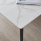 Sintered Stone Top Dining Table Rectangle Table with Metal Base and 4 Legs Clearhalo ' dining_table' 'Dining Tables & Seating' 'Dining Tables' 'furn' 'furn_dining_table' 'Furniture' 'furniture_dining_table' 'Kitchen & Dining Furniture' 'kitchen&dining_furn' 'kitchen' 'kitchen_dining_table' 1200x1200_b6284f6d-a165-4739-aad6-7180db1c1ea5