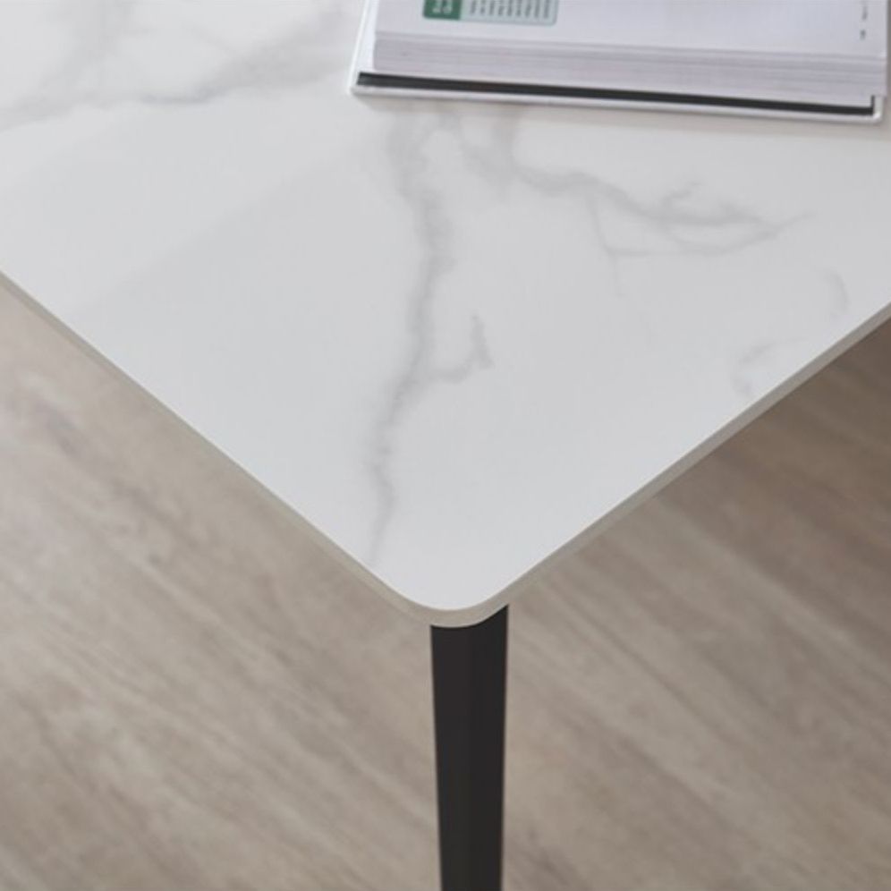 Sintered Stone Top Dining Table Rectangle Table with Metal Base and 4 Legs Clearhalo ' dining_table' 'Dining Tables & Seating' 'Dining Tables' 'furn' 'furn_dining_table' 'Furniture' 'furniture_dining_table' 'Kitchen & Dining Furniture' 'kitchen&dining_furn' 'kitchen' 'kitchen_dining_table' 1200x1200_b6284f6d-a165-4739-aad6-7180db1c1ea5