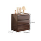 Coffre de rangement en bois de style moderne, commode de rangement pour chevet