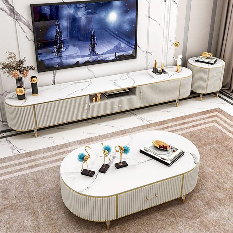 Contemporary TV Media Console Stone TV Media Stand for Living Room Clearhalo 'furn' 'furn_tv_stands_entertainment_centers' 'Furniture' 'Living Room Furniture' 'TV Stands & Entertainment Centers' 'TV Stands & Media Storage Furniture' 'tv_stands_entertainment_centers' 1200x1200_b62ad951-ad37-4275-b393-aa1093237e3b
