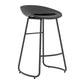 Contemporary Iron Base Bar Stools Plastic Bucket Seat Barstool for Home