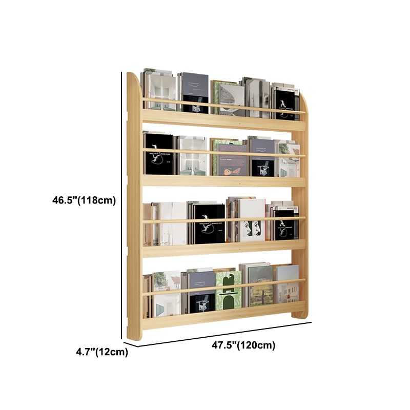 Contemporary Wall Unit Bookshelf Natural Pine Wood Bookcase for Bedroom Clearhalo 'Bookcases' 'furn' 'furn_bookcases' 'Furniture' 'furniture_bookcases' 'Office Furniture' 1200x1200_b62c2bbe-1022-424a-a76e-4d30ffc1ae0b