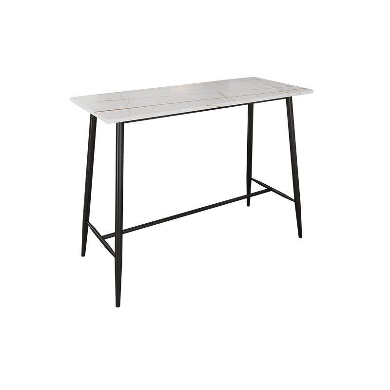 Rectangle Bar Table Contemporary Bar Table with Trestle Base,47.24"W x 23.62"L x 41.34"H Clearhalo 'Bar Furniture' 'Bar Tables' 'bar_tables' 'Furniture' 'furniture_bar_tables' 'Kitchen & Dining Furniture' 1200x1200_b62c4b85-6db9-4f2a-af5c-afd38561e983