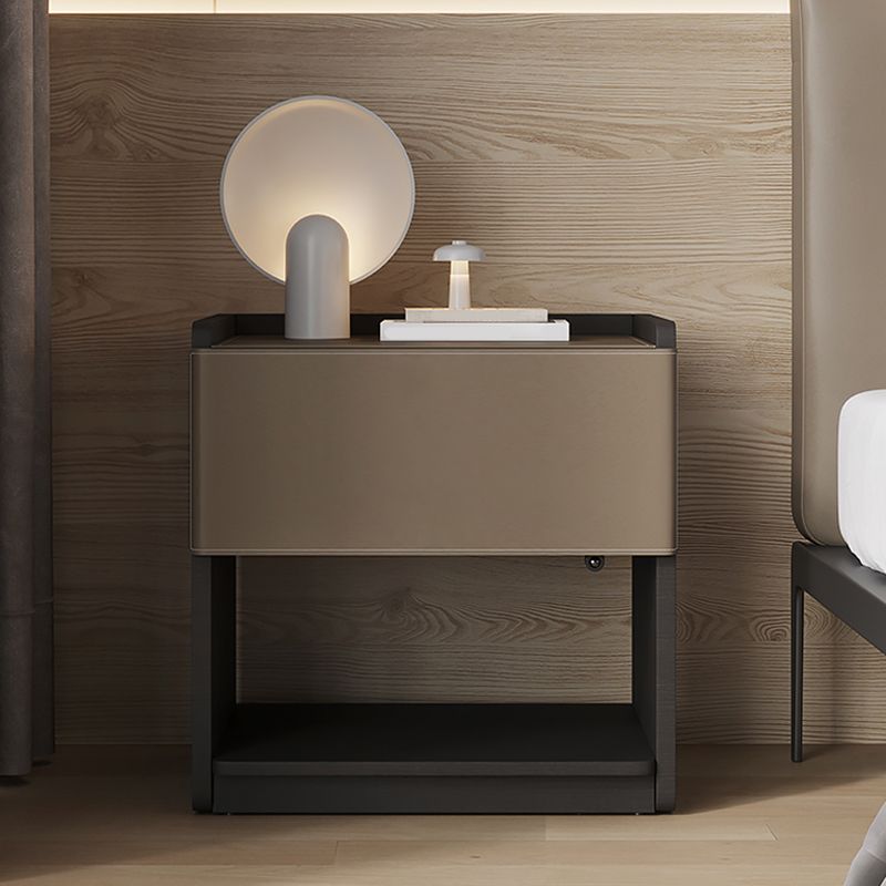 20 "lang 1 - lade nachtkastje modern faux lederen nachtkastje