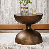 Round Old Solid Wood Table with Pedestal Base Design French Country Style Side Table Clearhalo 'Coffee & Accent Tables' 'End & Side Tables' 'end_side_tables' 'furn' 'furn_end_side_tables' 'Furniture' 'Living Room Furniture' 1200x1200_b62f19b6-4faa-44af-80fc-4fab077f81b0