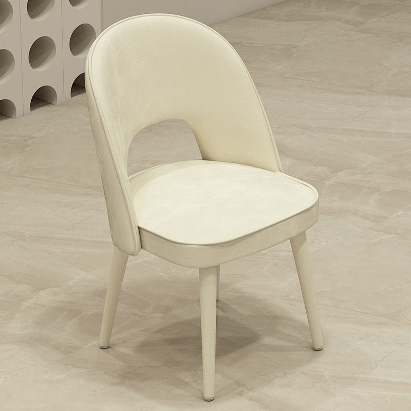 Modern Parsons Dining Chair Velvet Indoor Dining Chair for Living Room