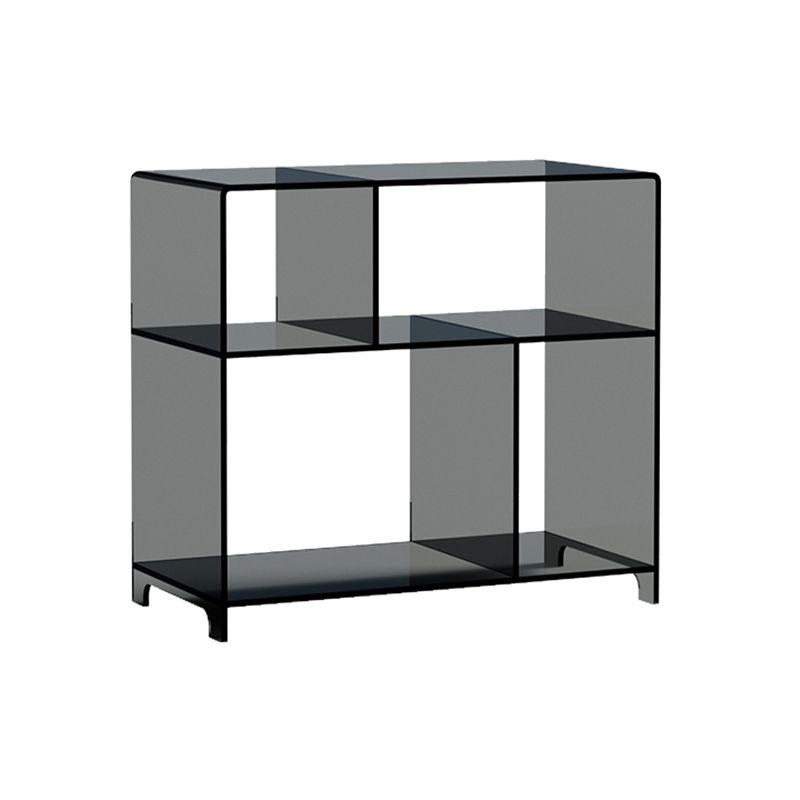 4 Shelves Modern Style Bookshelf Open Back Geometry Acrylic Bookcase Clearhalo 'Bookcases' 'furn' 'furn_bookcases' 'Furniture' 'Office Furniture' 1200x1200_b633c58f-d2de-42b7-9cab-9a1ad0c8f598