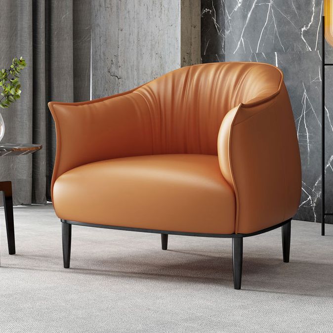 Arms Included Lounge Chair Living Room Chair with Black Legs Clearhalo 'Accent Chairs' 'accent_chairs' 'Chairs & Seating' 'furn' 'furn_accent_chairs' 'Furniture' 'Living Room Furniture' 1200x1200_b63b7fe5-afd3-45d9-b96f-c2013ba8186d