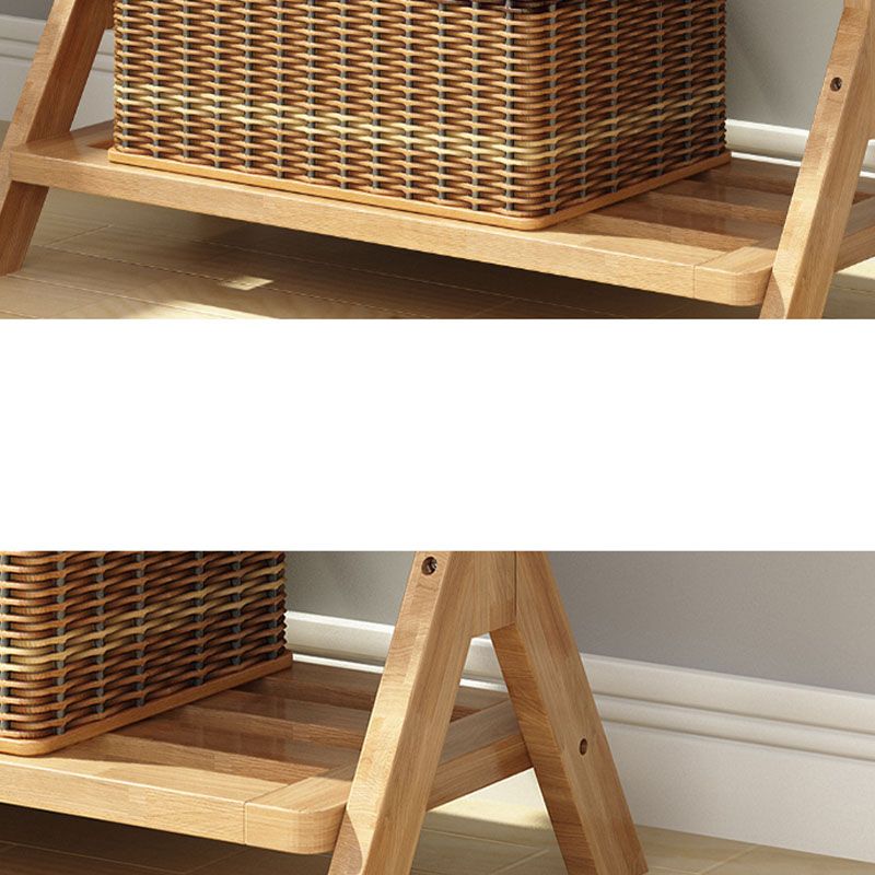 Contemporary Style Coat Hanger Double Shelves Solid Wood Coat Rack for Living Room Clearhalo 'Entry & Mudroom Furniture' 'furn' 'furn_hall_tree_coat_racks' 'Furniture' 'Hall Trees & Coat Racks' 'hall_tree_coat_racks' 1200x1200_b63d0753-1048-42f6-b679-4478829a92ae