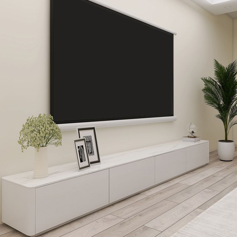 Console TV contemporanea TV White TV con cassetti per soggiorno