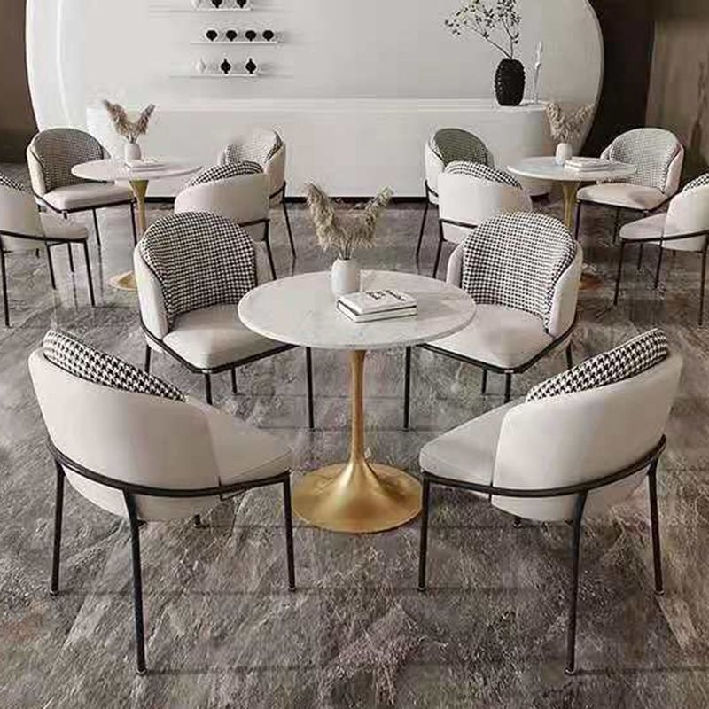 Modern Style Dining Table Sintered Stone Round Tulip Table for Dining Room Clearhalo 'Dining Tables & Seating' 'Dining Tables' 'dining_table' 'furn' 'furn_dining_table' 'Furniture' 'Kitchen & Dining Furniture' 1200x1200_b63eb344-459e-42b9-b3e7-d09ba4f8eda0