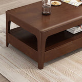 17.7" Tall Wood Rectangular Table Top 4 Legs Coffee Table with Storage Clearhalo 'Coffee & Accent Tables' 'Coffee Tables' 'coffee_tables' 'furn' 'furn_coffee_tables' 'Furniture' 'Living Room Furniture' 1200x1200_b642771a-bf45-4528-9925-04fef41de7a5