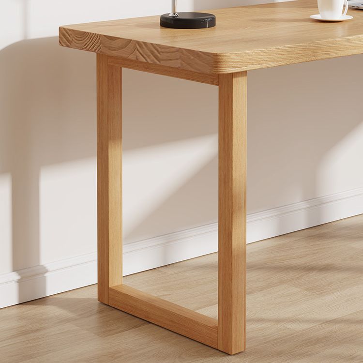 MODERNA DESCA DI SCRITTURA IN LEGNO STRASSIONE BASE SCHEDA NATURALE OFFICI