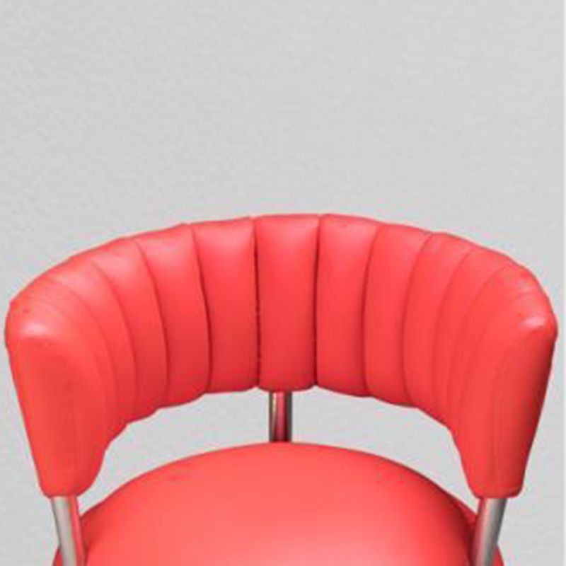 Chaise en cuir fausse 25,19 "L x 23,22" W x 27,55 "H Chaise sans bras