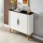 Sideboard in stile glam sideboard in marmo artificiale con mobile