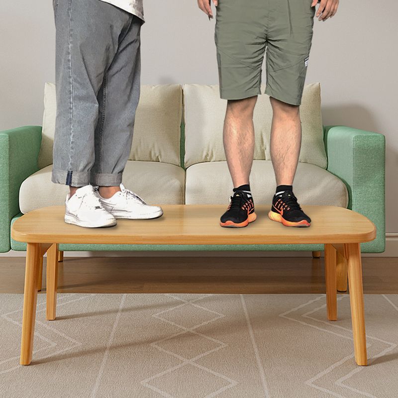 Tavolino laterale contemporaneo da 17 "H -tavolo in legno in legno massiccio