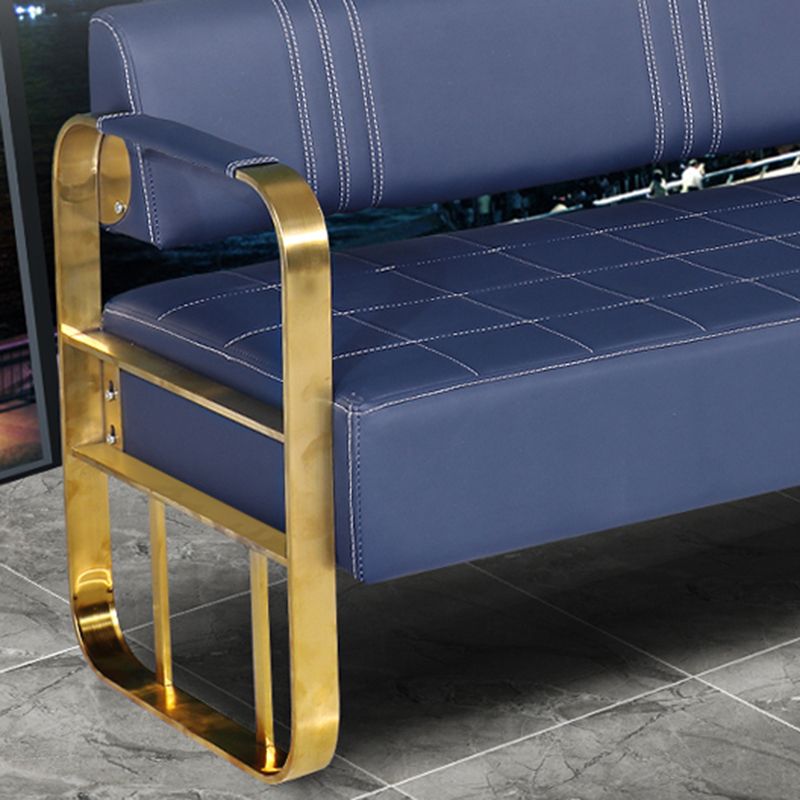 Faux Leather Sofa 21.65" D x 28.74" H Square Arm Sofa for Living Room Clearhalo 'furn' 'furn_sofas' 'Furniture' 'furniture_sofas' 'Living Room Furniture' 'Sofa' 'sofas' 1200x1200_b64a3f76-9cd3-45e9-ba6d-6ff05292f71e