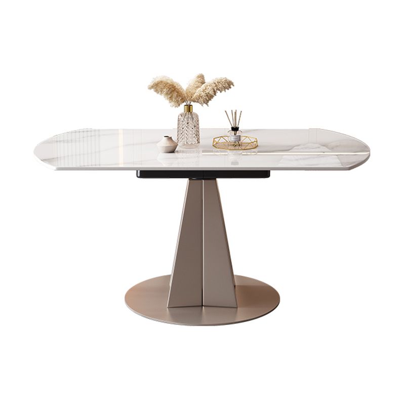 Modern Dining Sintered Stone Table Dining Round Table for Home Clearhalo 'Dining Tables & Seating' 'Dining Tables' 'dining_table' 'furn' 'furn_dining_table' 'Furniture' 'Kitchen & Dining Furniture' 1200x1200_b64b8fa7-5d31-49bd-8f33-822d37e5f1d8