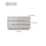 Doucheur de rangement en bois à double commode horizontale moderne pour chambre à coucher