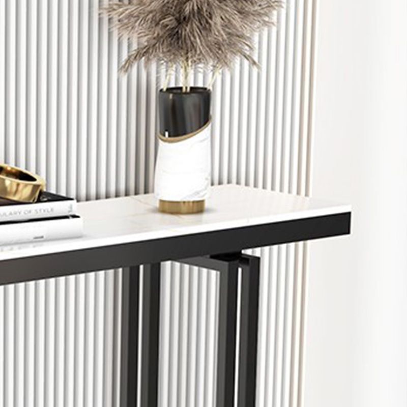 11 "W Console Contemporary Table Tabella della console rettangolare in pietra bianca