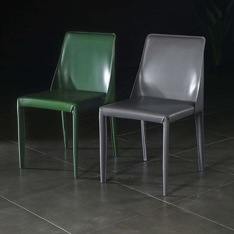 Contemporary Style Dining Chairs Armless Side Chair with Metal Legs for Kitchen (Set of 2) Clearhalo ' kitchen&dining_furn' 'Dining Chairs' 'Dining Tables & Seating' 'dining_chair' 'furn' 'furn_dining_chair' 'Furniture' 'furniture_dining_chair' 'Kitchen & Dining Furniture' 'kitchen' 1200x1200_b64e78cd-22be-4924-9cda-8d525a8ba98c