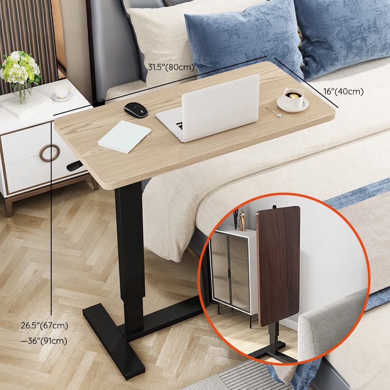 Adjustable Height Bedroom Writing Desk Pedestal Base Office Desk Clearhalo 'furn' 'furn_office_desk' 'Furniture' 'Office Desks' 'Office Furniture' 'office_desk' 1200x1200_b64ff906-c97a-4324-972f-2f5c3371e953