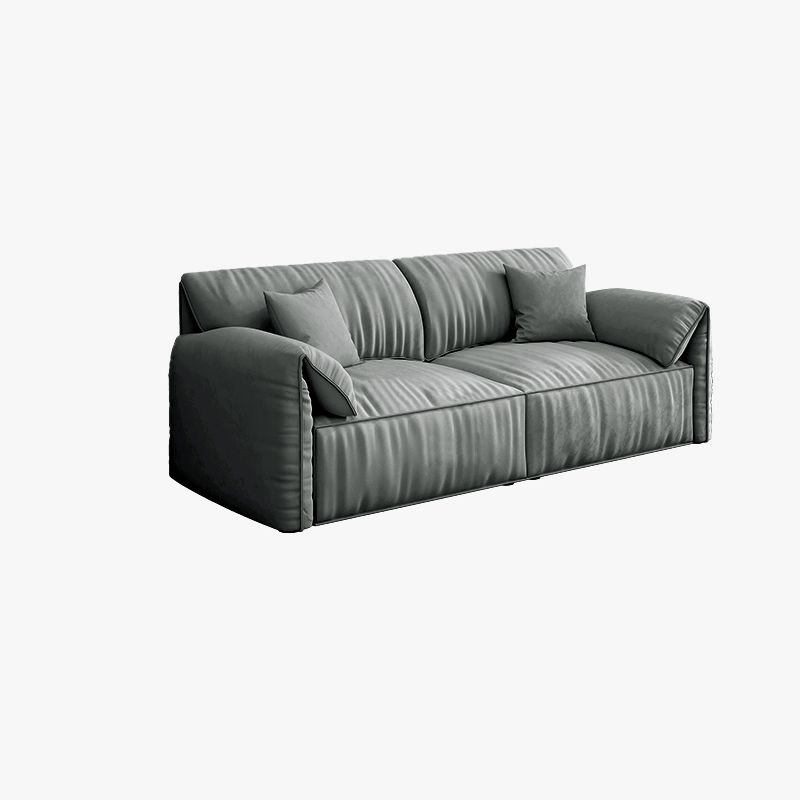 Sofa de terciopelo 37.40 "D x 31.49" H Sofá de brazo superior de almohada para sala de estar