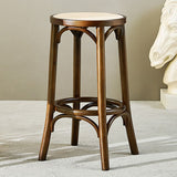 Solid Wood Bar Stool Modern Armless Sitting 28-inch Bar Stool
