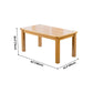 Modern Style Rectangle Dining Table Brown Solid Wood Dining Table with 4 Legs for Home Clearhalo ' dining_table' 'Dining Tables & Seating' 'Dining Tables' 'furn' 'furn_dining_table' 'Furniture' 'furniture_dining_table' 'Kitchen & Dining Furniture' 'kitchen&dining_furn' 'kitchen' 'kitchen_dining_table' 1200x1200_b6521f02-df00-43e3-8ad5-43bc9e202e6c