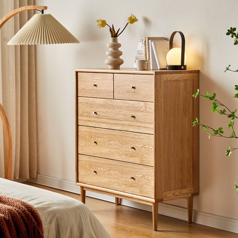 Cofre de soltera de almacenamiento de madera contemporánea de tocador vertical para casa