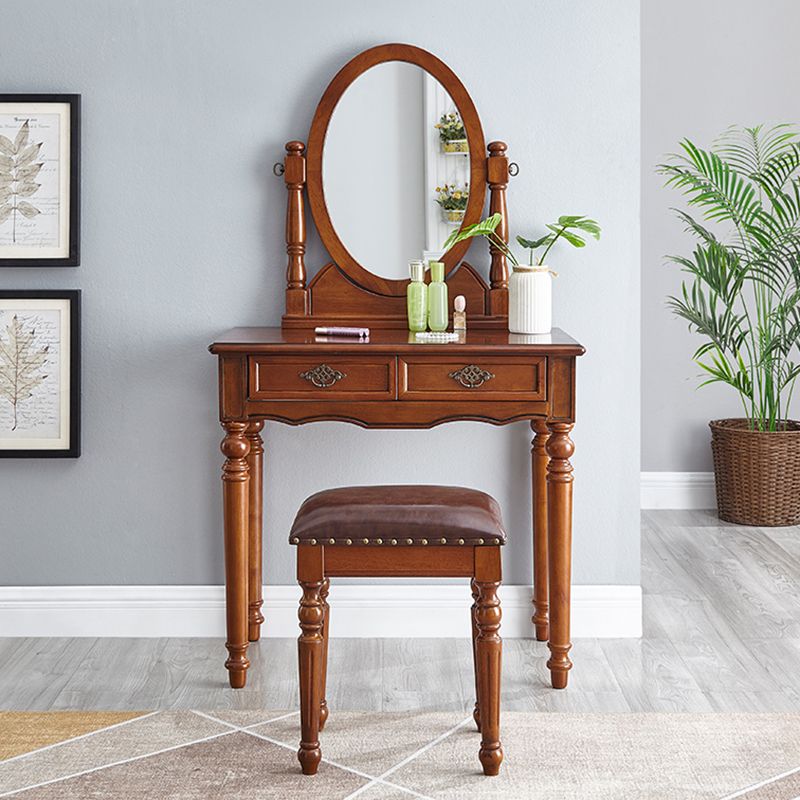 Tavolo da toeletta da toeletta per vanità in legno tradizionale set da trucco da vanità