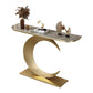 Marmor Glam Console Akzenttisch Antikes Finish -Sofa -Konsolentisch